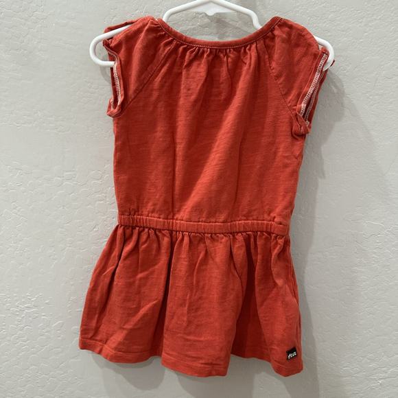 Tea Collection Orange Embroidered Pink Floral Dress - Picture 9 of 9